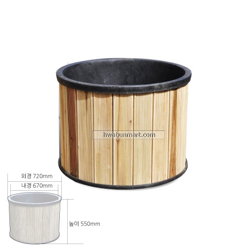 원목*PE세라믹*/원형분(중)/도로화분/주문생산